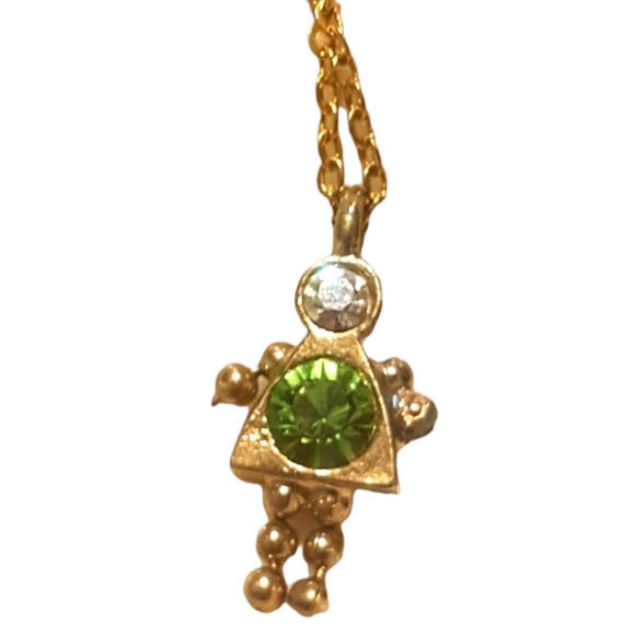 💚 Peridot Girl Necklace 👗 - Picture 1 of 8